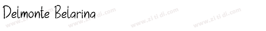 Delmonte Belarina字体转换